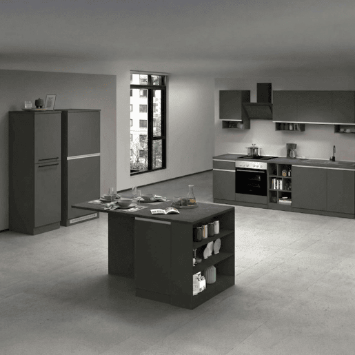 Cozinha com 31 Prateleiras em Madeira Laminada