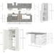 Cocina Modular en Madera Nobilitada 255 Cocina Modular en Madera Nobilitada 255 Gris