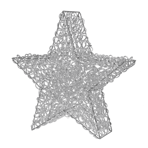Well Home Estrela Luminosa de Alumínio com 200 Micro LEDs 57x60x16cm