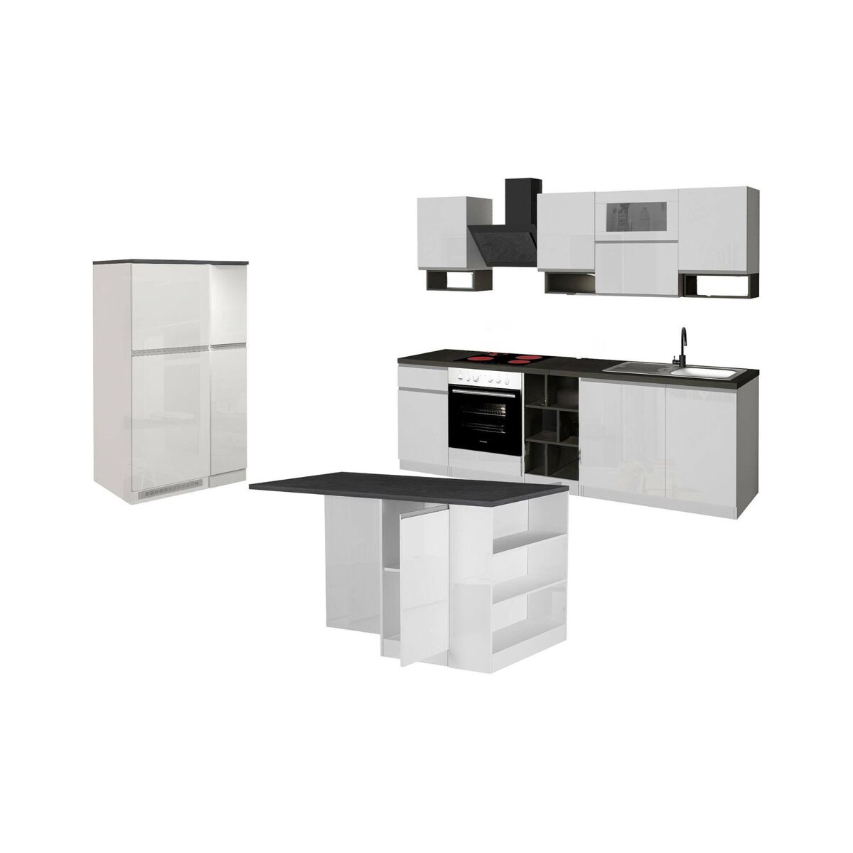 Cocina completa efecto madera 255