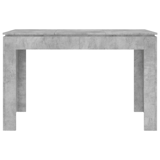 vidaXL Mesa de jantar 120x60x76 cm contraplacado cinzento cimento
