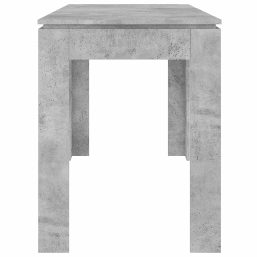 vidaXL Mesa de jantar 120x60x76 cm contraplacado cinzento cimento