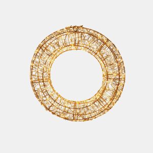 Guirlanda luminosa Well Home com 500 luzes LED brancas quentes e estrutura de metal, Ø38cm