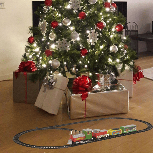 Conjunto de trem de Natal Well Home de 9 peças com trilho de 180 cm