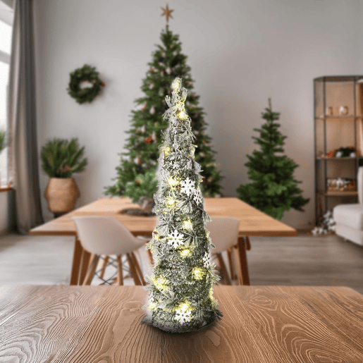 Well Home Cone de Natal Artificial com 30 Micro Luzes LED 60cm Well Home Cone de Natal Artificial com 30 Micro Luzes LED 60cm