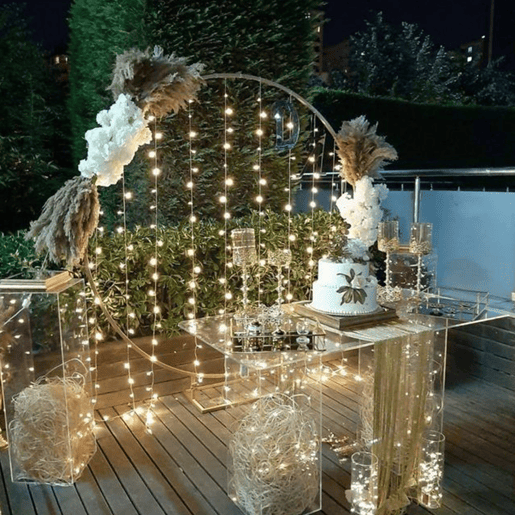 Luzes de Natal Well Home com 700 LEDs brancos quentes - 14 metros
