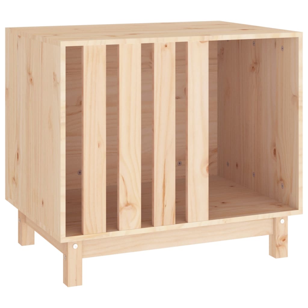 Vidaxl caseta para perros madera maciza de pino 70x50x62 cm