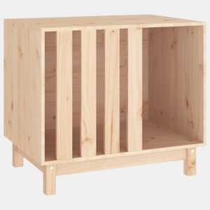 vidaXL Casota para cães 70x50x62 cm madeira de pinho maciça