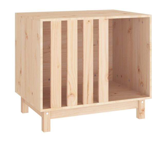 Vidaxl caseta para perros madera maciza de pino 70x50x62 cm