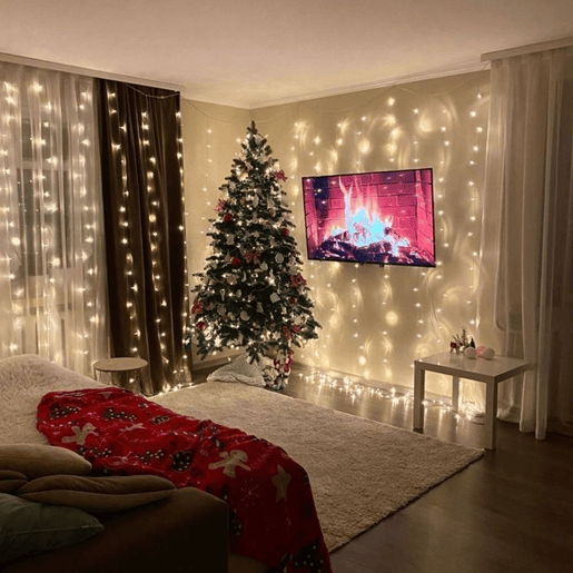 Well Home 600 Luzes LED Brancas Quentes com Temporizador - 69 Metros