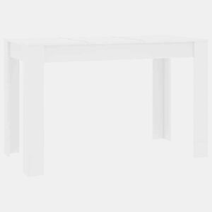vidaXL Mesa de jantar 120x60x76 cm derivados de madeira branco
