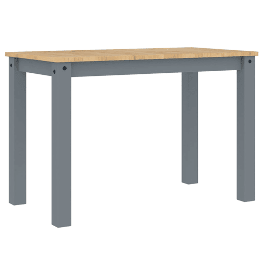 vidaXL Mesa de jantar Panama 117x60x75 cm pinho maciço cinzento