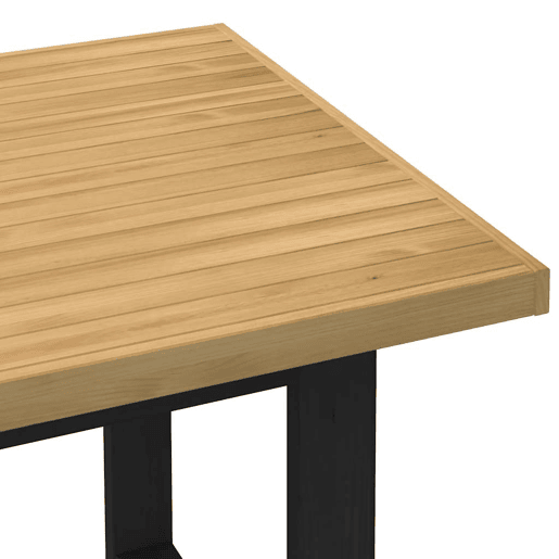 vidaXL Mesa de jantar NOAIN Pernas em forma U 160x90x75cm pinho maciço