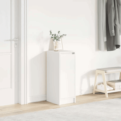 vidaXL Sapateira 29,5x34x76 cm derivados de madeira branco