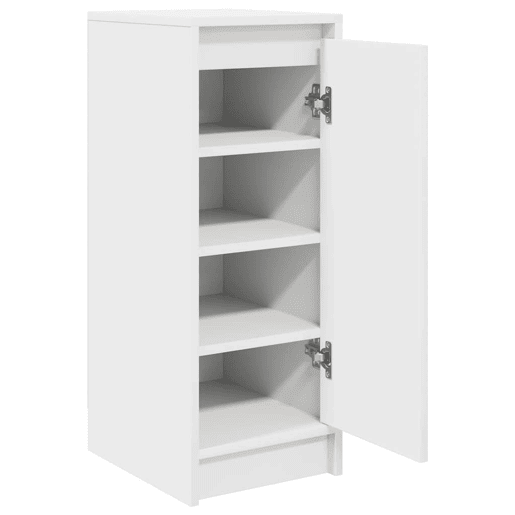 vidaXL Sapateira 29,5x34x76 cm derivados de madeira branco
