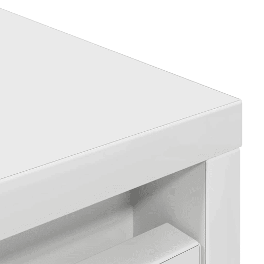 vidaXL Sapateira 29,5x34x76 cm derivados de madeira branco