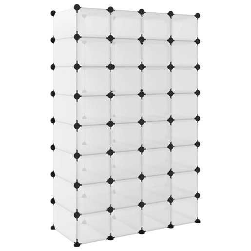 vidaXL Sapateira 93x36,5x140 cm PP transparente