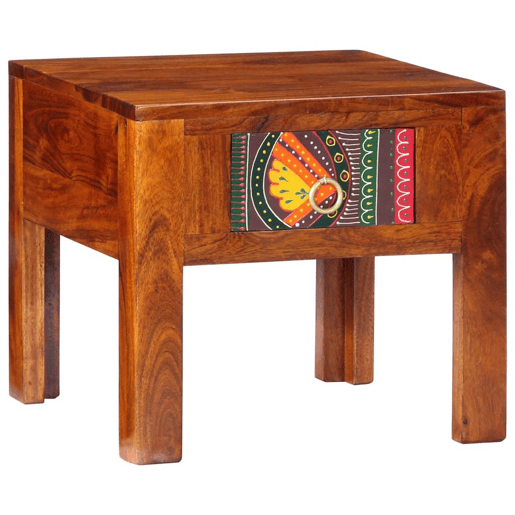 Mesa De Cabeceira - Mesinha De Cabeceira 40x40x36 cm madeira de acácia maciça Mesa De Cabeceira - Mesinha De Cabeceira 40x40x36 cm madeira de acácia maciça