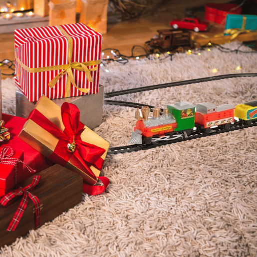 Conjunto de trem de Natal de 9 peças Well Home para decoração
