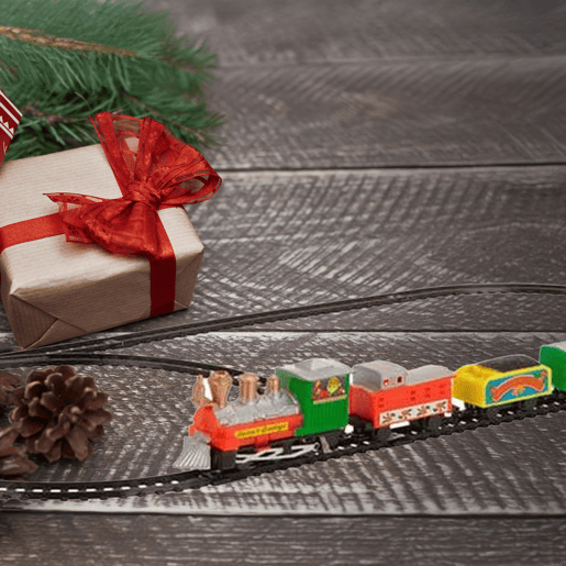 Conjunto de trem de Natal de 9 peças Well Home para decoração