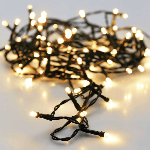 Well Home 96 Luzes de LED Branco Quente com Controlador de 8 Funções