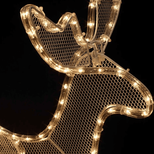Decoração de Natal LED Well Home Rena com Trenó