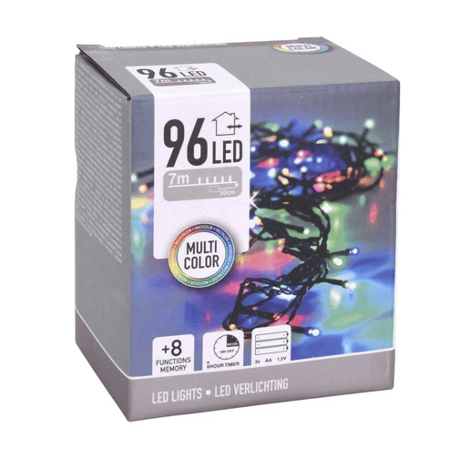 Well Home 96 Luzes LED Multicoloridas com Controlador de 8 Funções