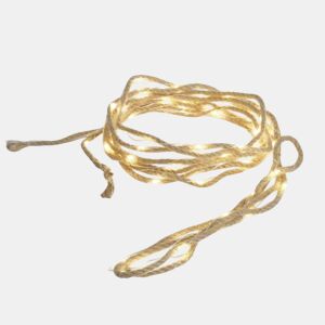 Guirlanda de 5 m Well Home com 50 luzes LED brancas quentes