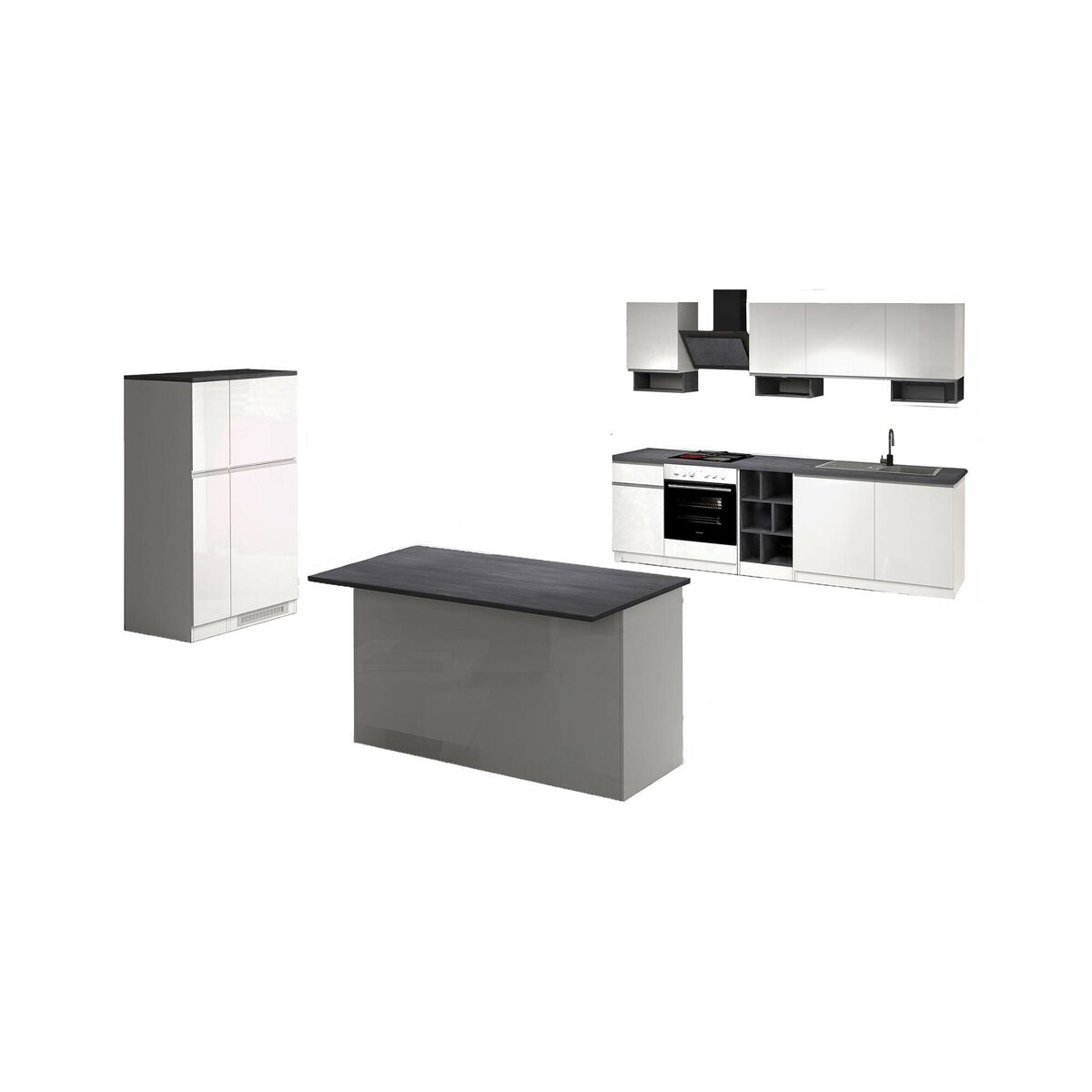 Cocina completa efecto madera 255