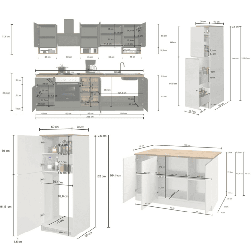 Cozinha Modular em Madeira Nobilitada