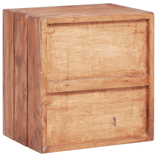 Mesa De Cabeceira Mesinha De Cabeceira - 3 gavetas 35x25x35 cm madeira de mogno maciça Mesa De Cabeceira Mesinha De Cabeceira - 3 gavetas 35x25x35 cm madeira de mogno maciça