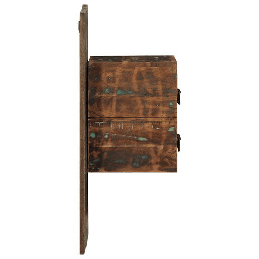 Mesa De Cabeceira - Mesinha De Cabeceira multicor 60x32x80cm madeira maciça recuperada