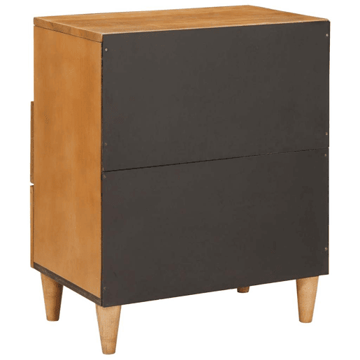 Mesa De Cabeceira - Mesinha De Cabeceira com gaveta Castanho-claro 50 x 33 x 60 cm