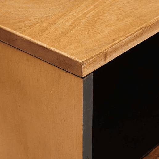 Mesa De Cabeceira - Mesinha De Cabeceira com gaveta Castanho-claro 50 x 33 x 60 cm