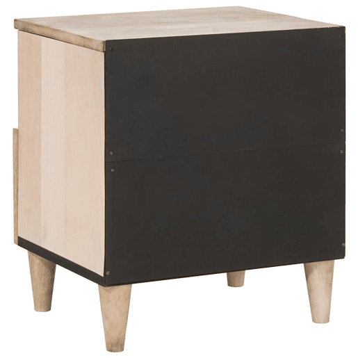 Mesa De Cabeceira - Mesinha De Cabeceira com gaveta Bege 40 x 33 x 46 cm