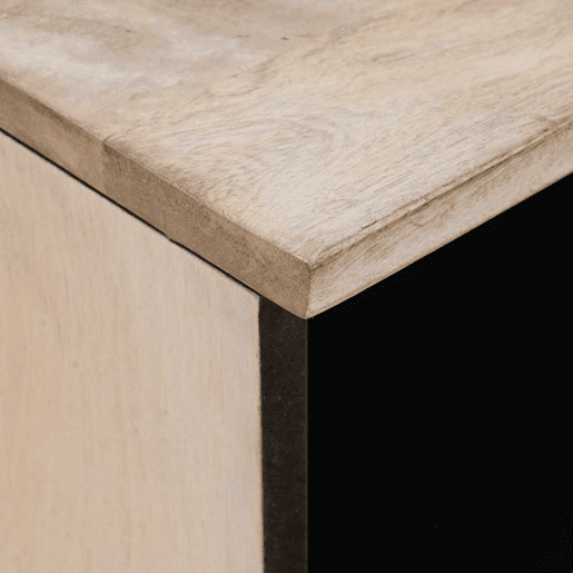 Mesa De Cabeceira - Mesinha De Cabeceira com gaveta Bege 40 x 33 x 46 cm