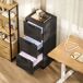 Cajonera de Oficina MDF HOMCOM, oficina - muebles de oficina Cajonera de Oficina MDF HOMCOM, oficina - muebles de oficina Negro
