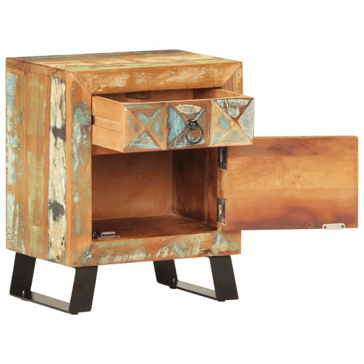 Mesa De Cabeceira - Mesinha De Cabeceira 40x30x50 cm madeira recuperada maciça Mesa De Cabeceira - Mesinha De Cabeceira 40x30x50 cm madeira recuperada maciça