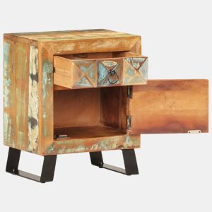 Mesa De Cabeceira - Mesinha De Cabeceira 40x30x50 cm madeira recuperada maciça