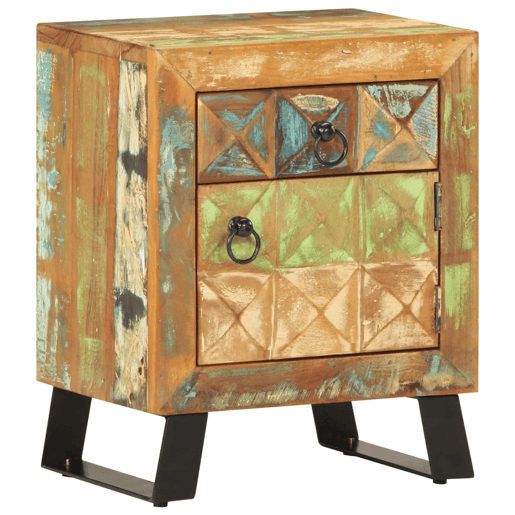 Mesa De Cabeceira - Mesinha De Cabeceira 40x30x50 cm madeira recuperada maciça Mesa De Cabeceira - Mesinha De Cabeceira 40x30x50 cm madeira recuperada maciça
