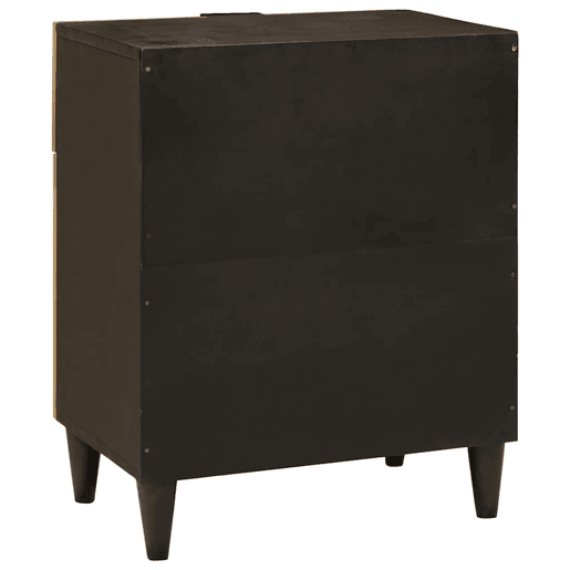 Mesa De Cabeceira - Mesinha De Cabeceira com gaveta Preto e Ouro 50 x 33 x 60 cm