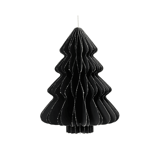 Árvore de Natal Decoris Preto Papel Ø 30 x 40 cm
