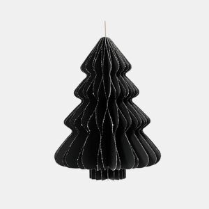 Árvore de Natal Decoris Preto Papel Ø 30 x 40 cm