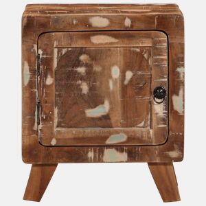 Mesa De Cabeceira - Mesinha De Cabeceira 40x32x46 cm madeira recuperada maciça