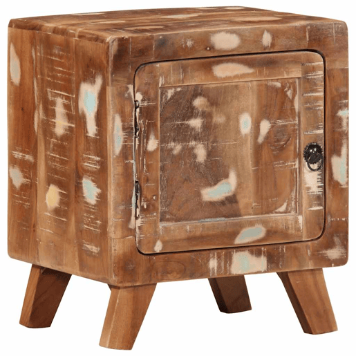 Mesa De Cabeceira - Mesinha De Cabeceira 40x32x46 cm madeira recuperada maciça