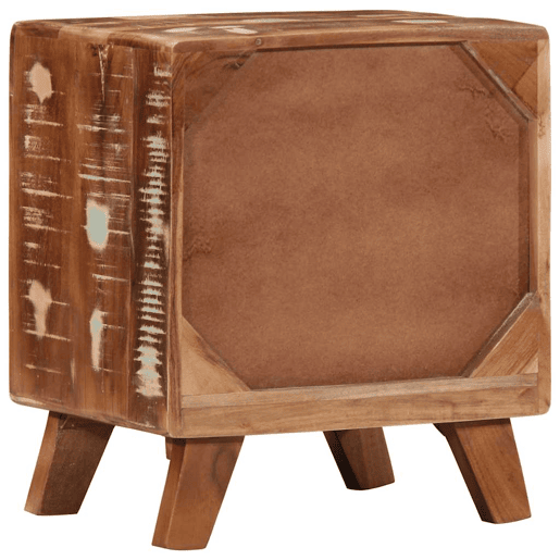 Mesa De Cabeceira - Mesinha De Cabeceira 40x32x46 cm madeira recuperada maciça
