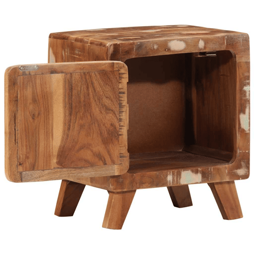Mesa De Cabeceira - Mesinha De Cabeceira 40x32x46 cm madeira recuperada maciça