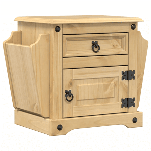 Mesa De Cabeceira - Mesinha De Cabeceira Corona 45x35x47,5 cm madeira de pinho maciça