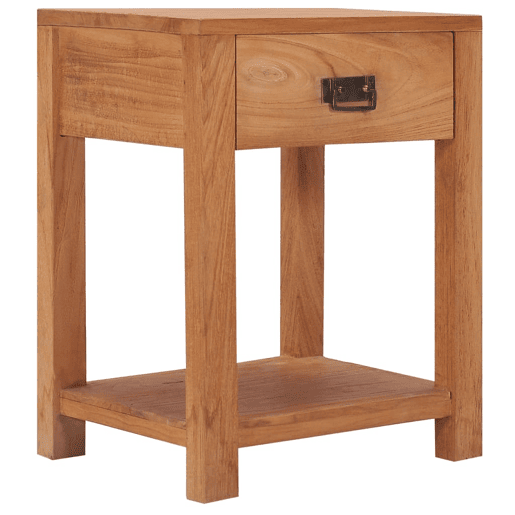 Mesa De Cabeceira - Mesinha De Cabeceira 35x35x50 cm madeira de teca maciça