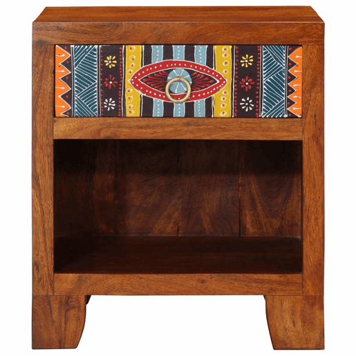 Mesa De Cabeceira - Mesinha De Cabeceira 40x35x45 cm madeira de acácia maciça